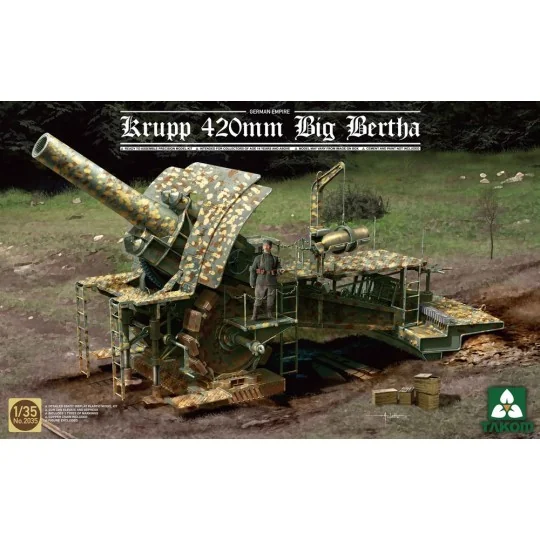 German Empire 420mm Big Bertha Siege Howitzer, 1/35 - Takom TAK2035