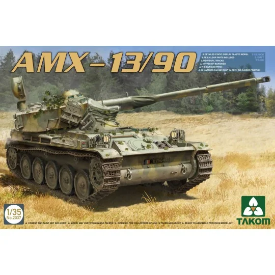 French Light Tank AMX-13/90, 1/35 - Takom TAK2037 French Light Tank AMX-13/90, 1/35 - Takom TAK2037