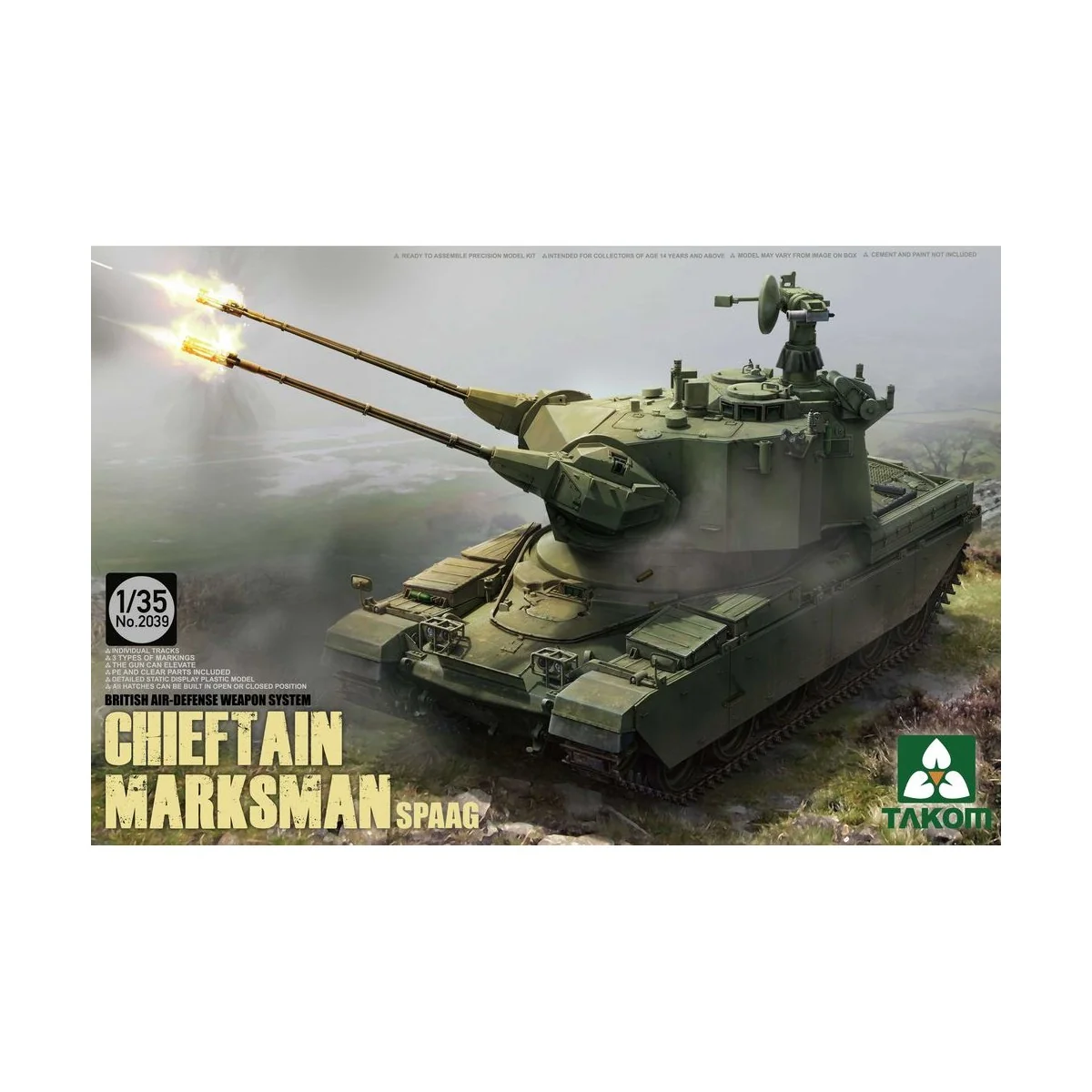 British Air-defense Weapon System Chieft Chieftain Marksman SPAAG, ...