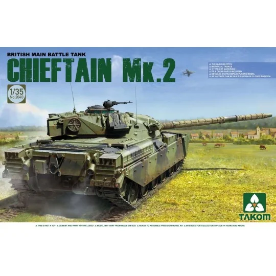 British main Battle Tank Chieftain Mk.2, 1/35 - Takom TAK2040 British main Battle Tank Chieftain Mk.2, 1/35 - Takom TAK2040