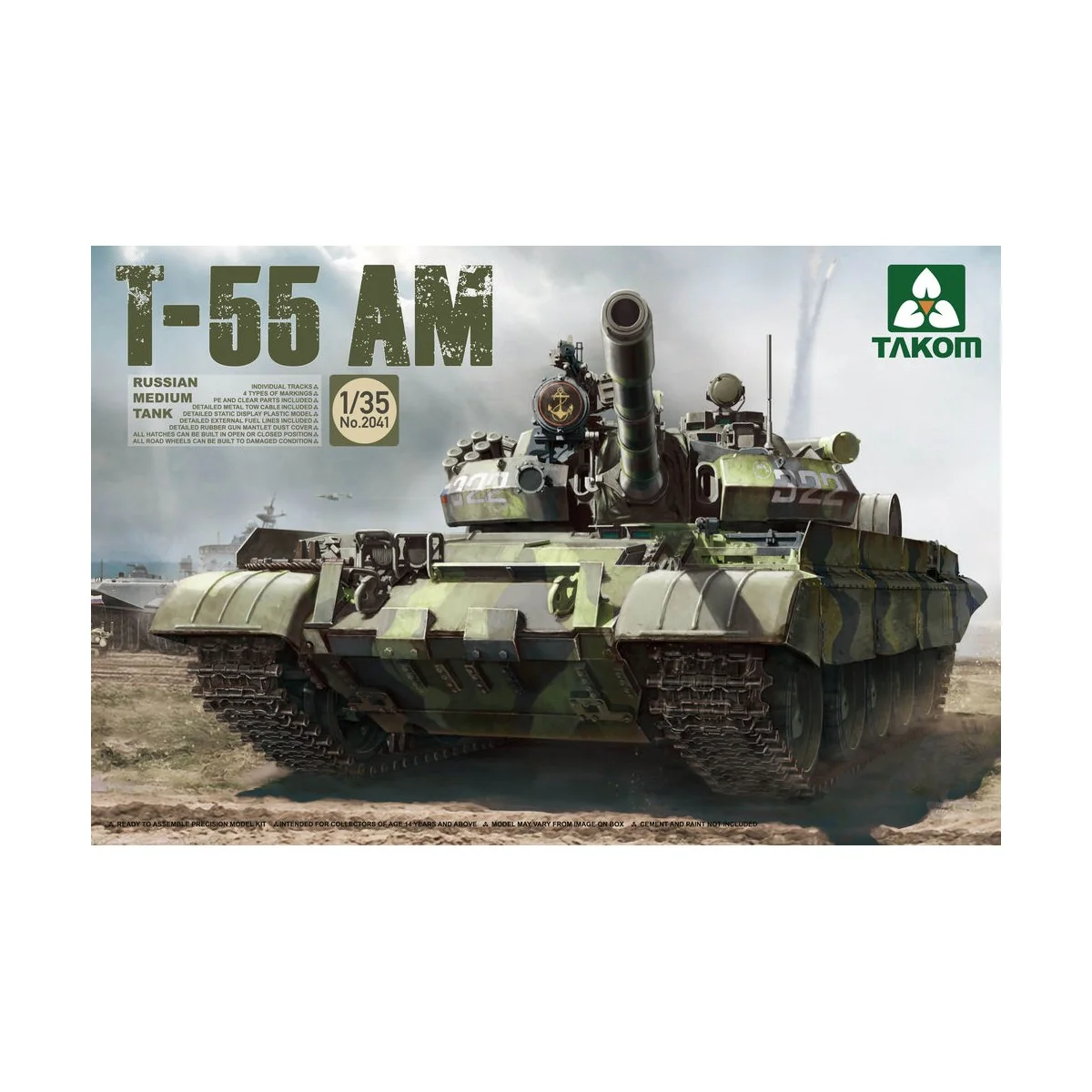 Russina Medium Tank T-55AM - Takom TAK2041