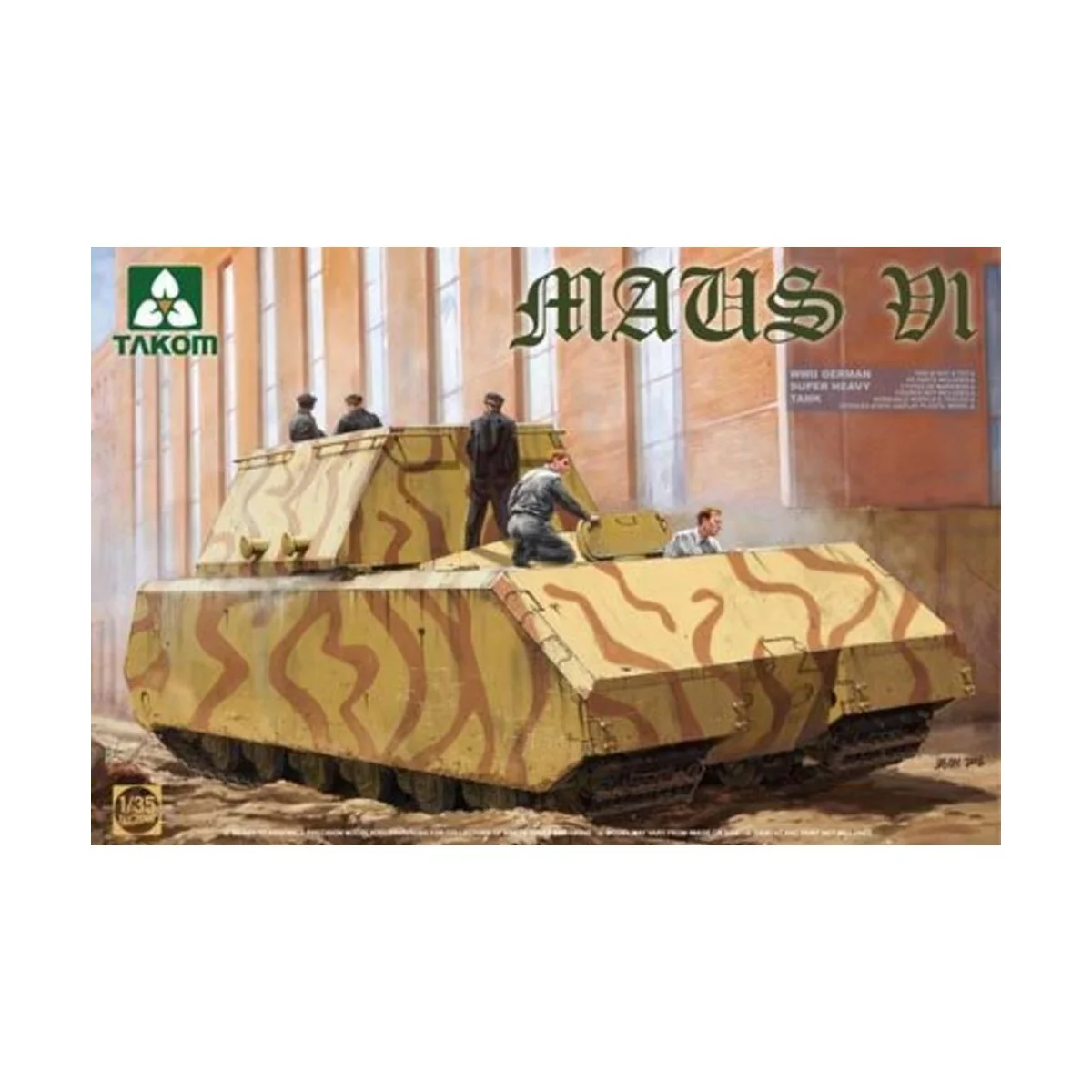 WWII German Super Heavy Tank Maus V1, 1/35 - Takom TAK2049 WWII German Super Heavy Tank Maus V1, 1/35 - Takom TAK2049