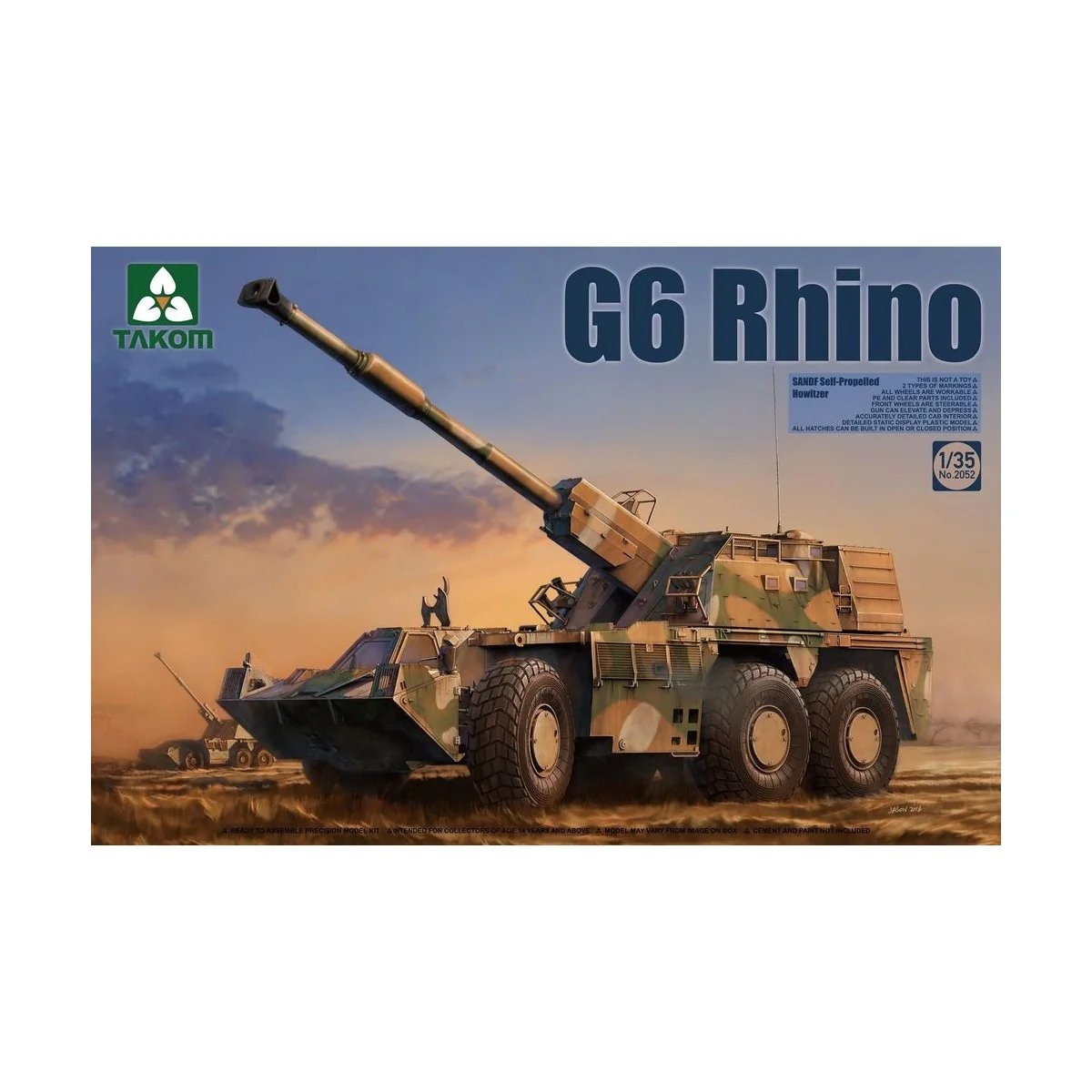 G6 Rhino SANDF Self-Propelled Howitzer - Takom TAK2052