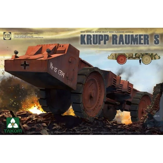 German Super Heavy Cleaning VehicleKrupp Raumer S, 1/35 - Takom TAK...