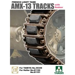 French Light Tank AMX-13 Tracks with Rub Rubber, 1/35 - Takom TAK2061