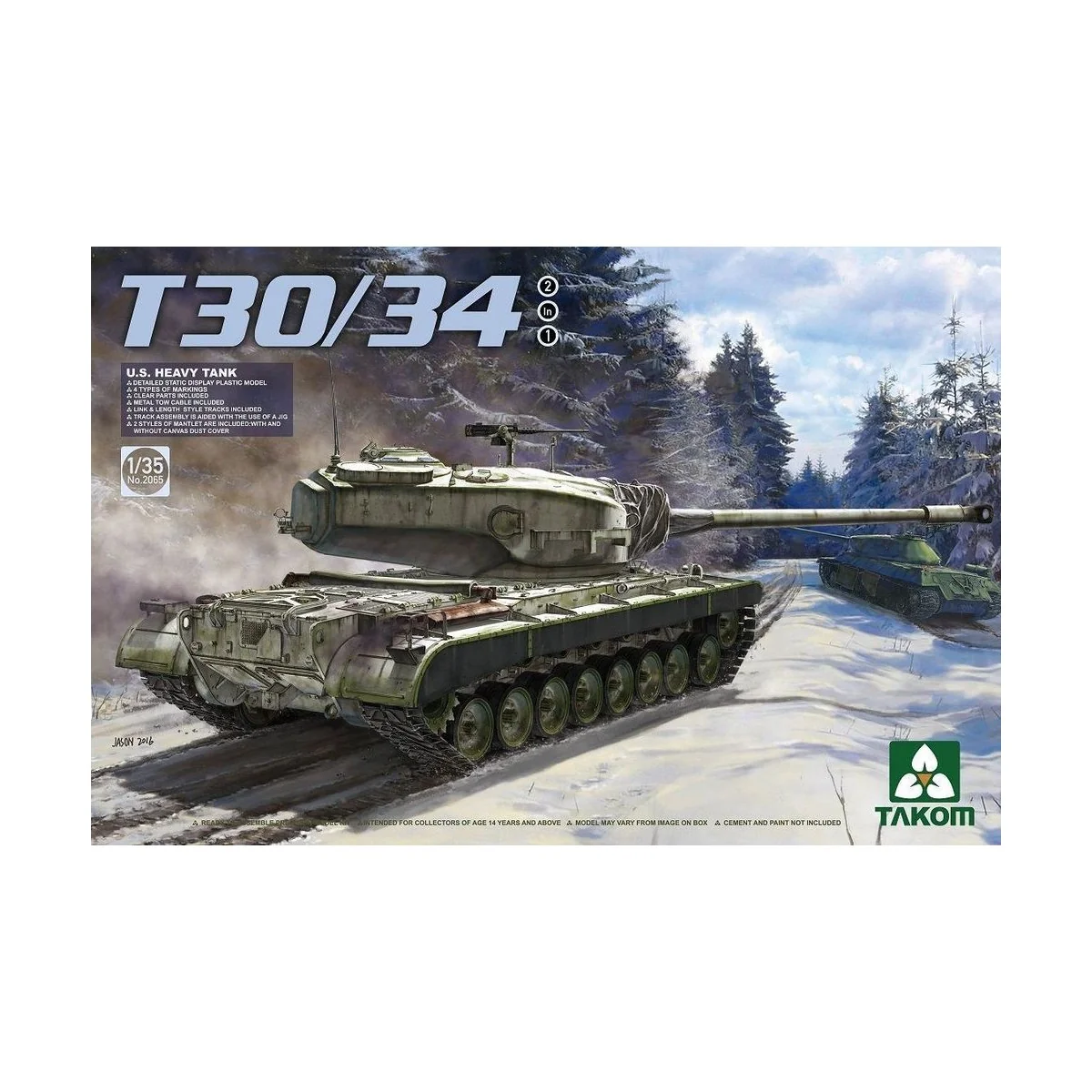 U.S. Heavy Tank T30/34 2 in 1 - Takom TAK2065