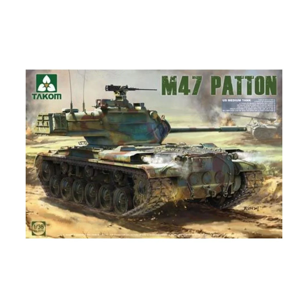 US Medium Tank M47/G 2 in 1, 1/35 - Takom TAK2070