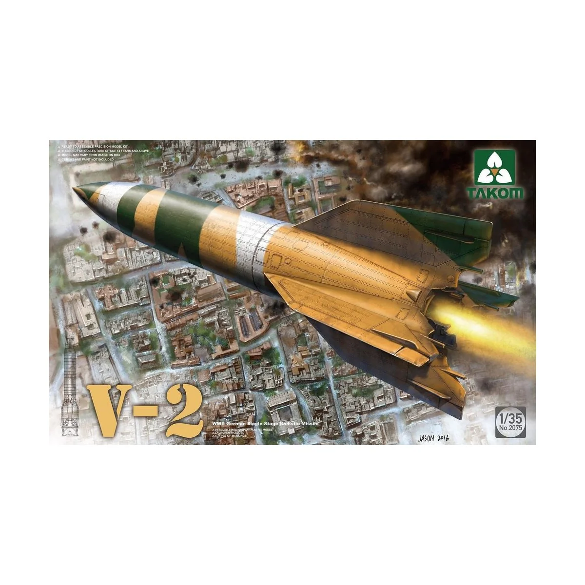 WWII German Single Stage Ballistic Missile V-2, 1/35 - Takom TAK2075