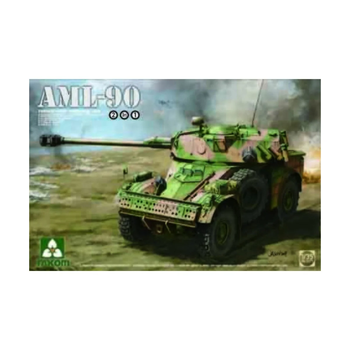 French Light Armoured Car AML-90 - Takom TAK2077