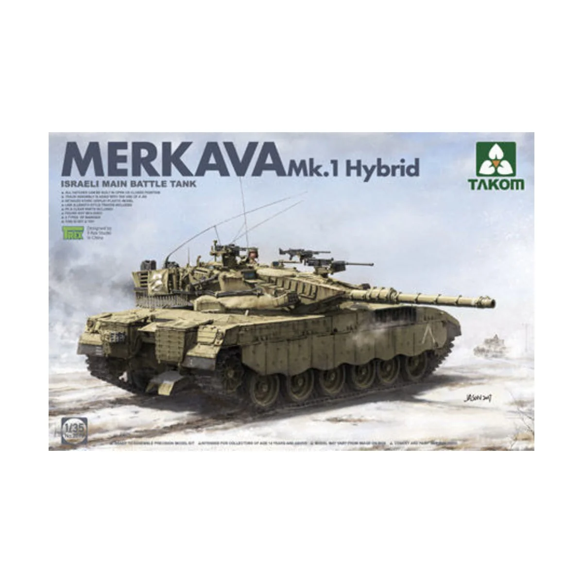 Israeli Main Battle Tank Merkava 1 Hybrid, 1/35 - Takom TAK2079