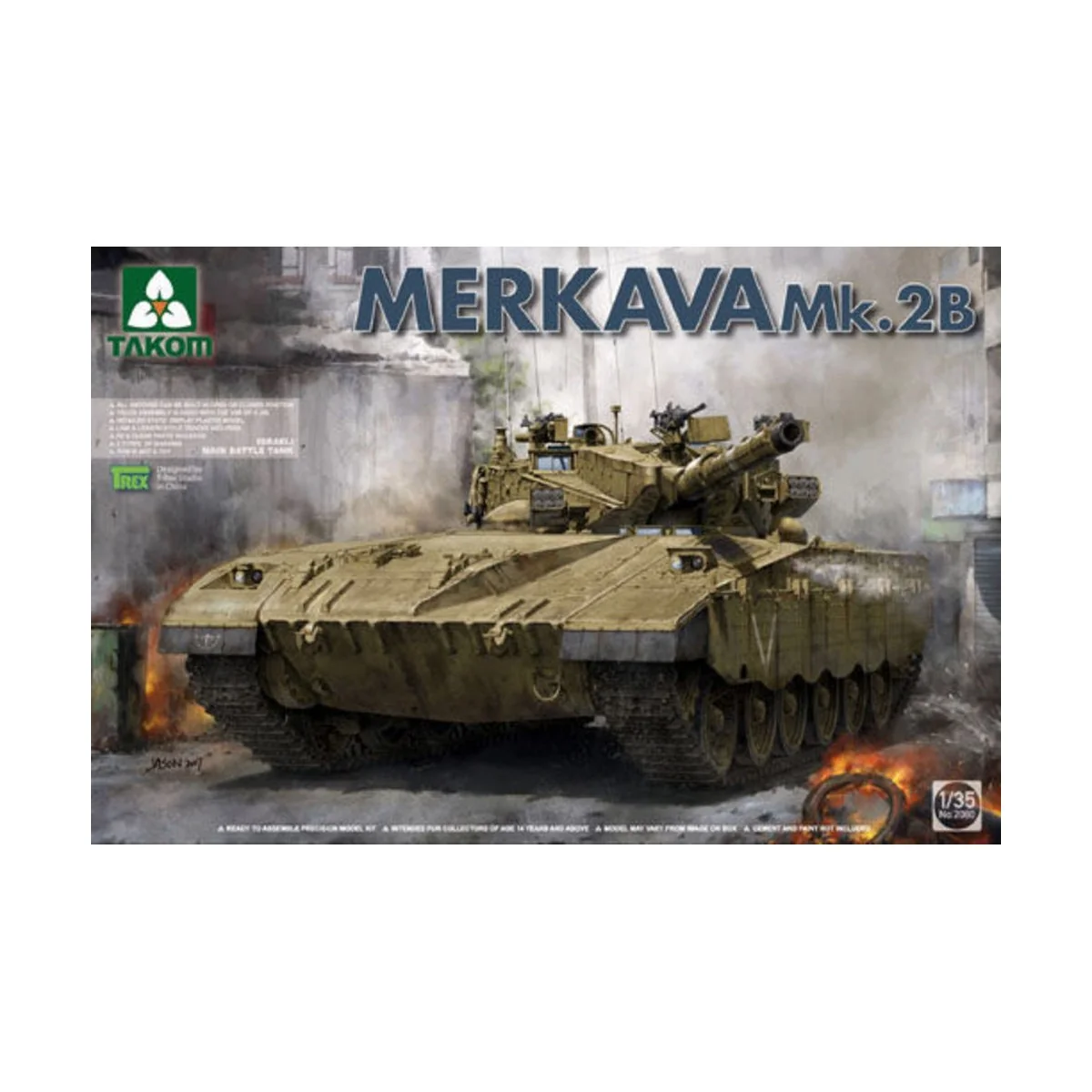 Israeli Main Battle Tank Merkava Mk.2b - Takom TAK2080