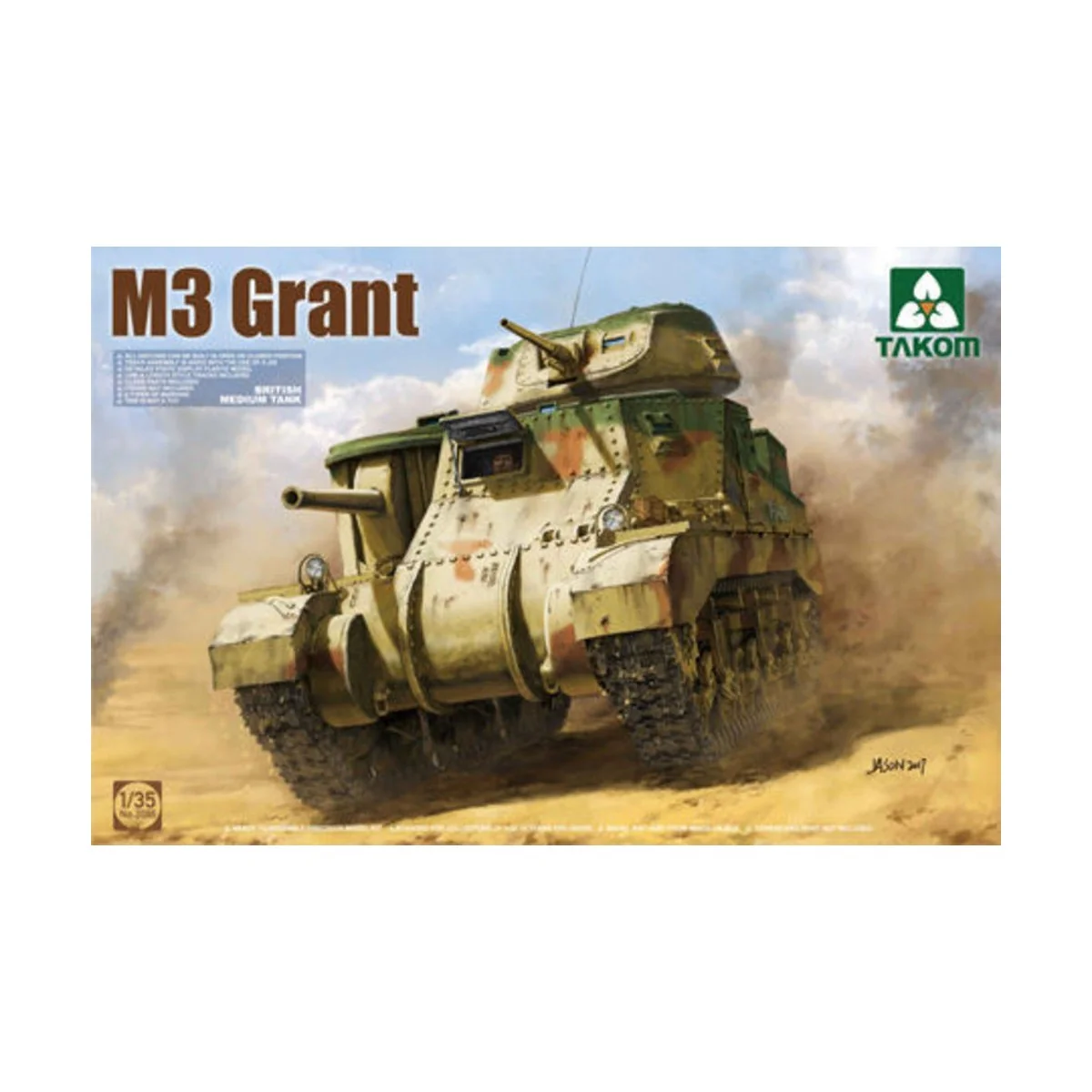 BRITISH MEDIUM TANK M3 GRANT - Takom TAK2086