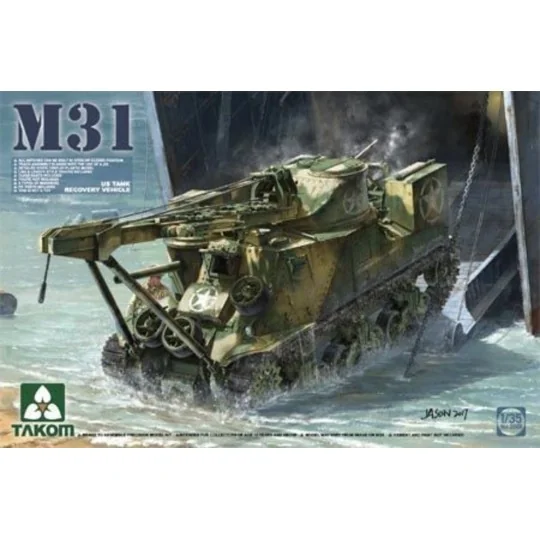 M31 US TANK RECOVERY VEHICLE, 1/35 - Takom TAK2088 M31 US TANK RECOVERY VEHICLE, 1/35 - Takom TAK2088