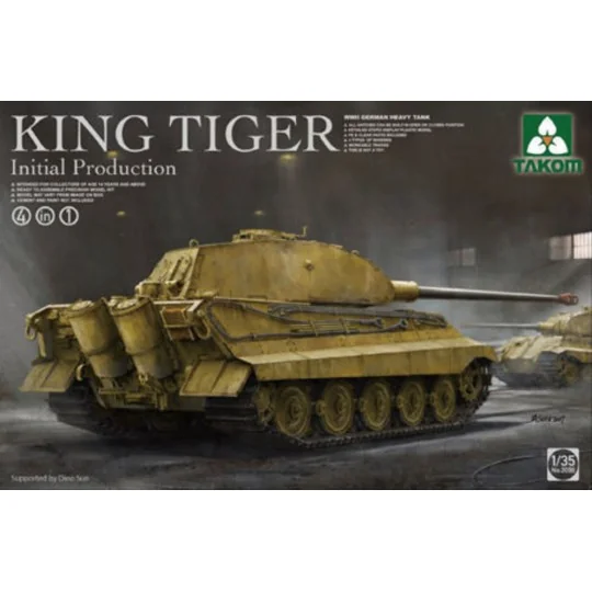German Heavy Tank King Tiger initial production 4 in 1 - Takom TAK2096