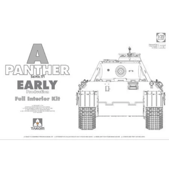 Panther A early, 1/35 - Takom TAK2097 Panther A early, 1/35 - Takom TAK2097