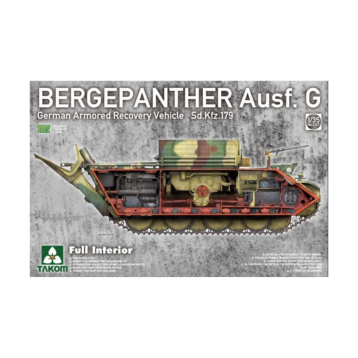 Bergepanther Ausf.G German Armored Recovery Vehicle Sd.Kfz.179 w/fu...