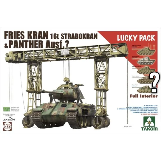 FRIES KRAN 16t Strabokran1943/44 w.Panther, 1/35 - Takom TAK2108