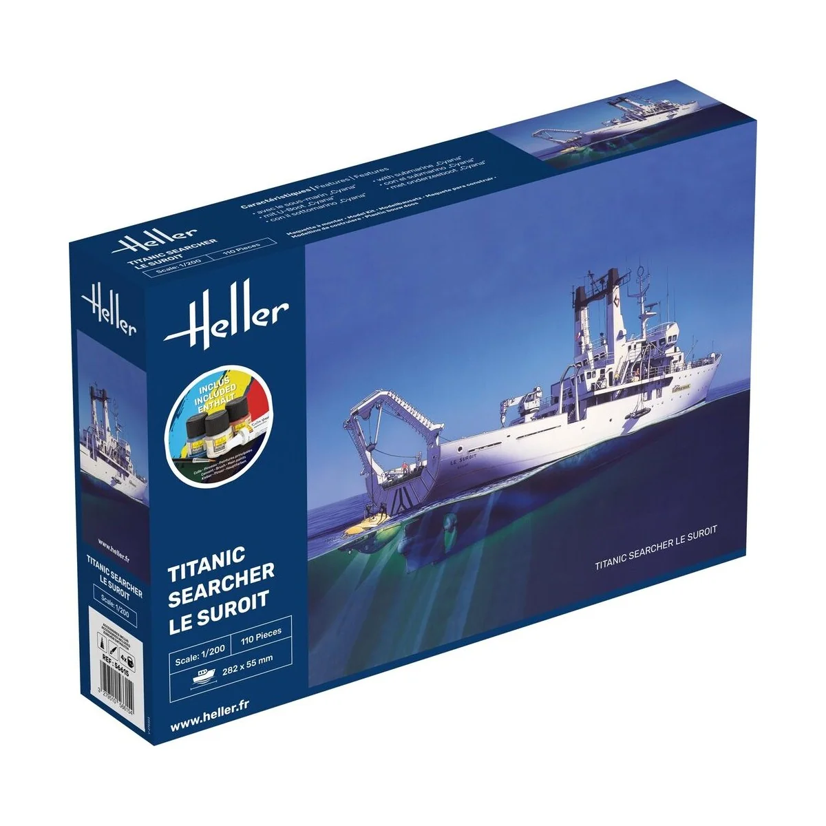 STARTER KIT Titanic Searcher "Le Suroit", 1/200 - Heller 56615