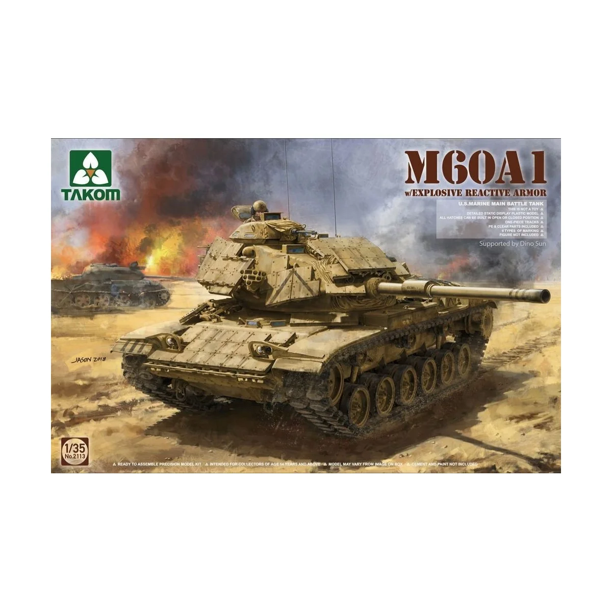 M60A1 w/ERA, 1/35 - Takom TAK2113 M60A1 w/ERA, 1/35 - Takom TAK2113