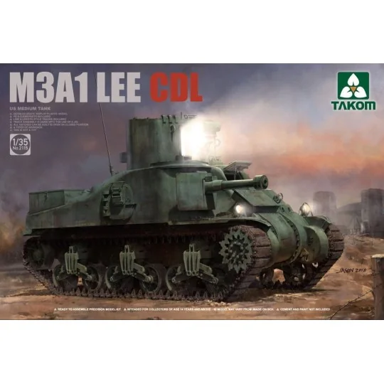 US Medium Tank M3A1 LEE CDL, 1/35 - Takom TAK2115