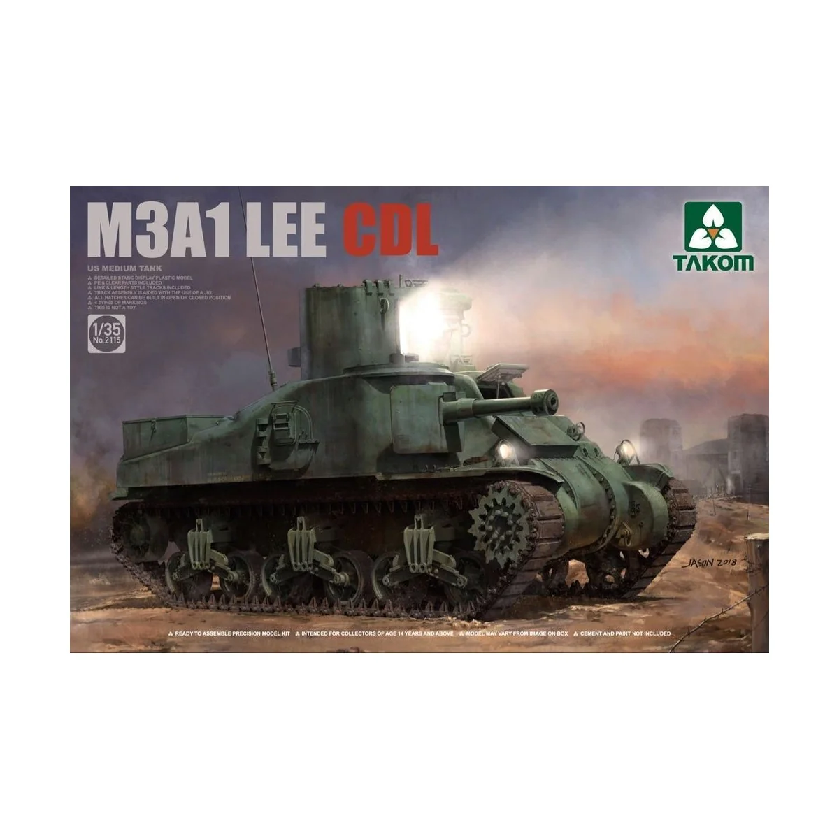 US Medium Tank M3A1 LEE CDL - Takom TAK2115