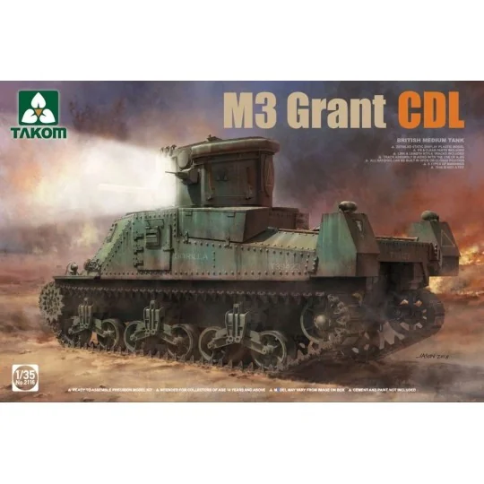 BRITISH MEDIUM TANK M3 GRANT CDL - Takom TAK2116