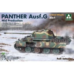 WWII German medium Tank Panther Ausf.G Mid production w/Steel Wheel...