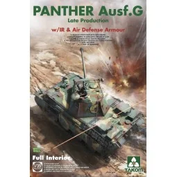 WWII German medium Tank Panther Ausf.G late production w/IR & Air D...