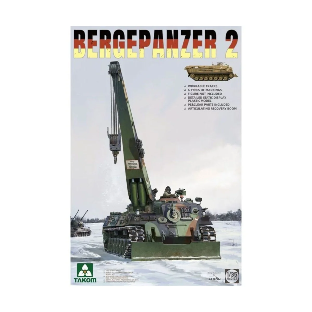 Bergepanzer 2, 1/35 - Takom TAK2122 Bergepanzer 2, 1/35 - Takom TAK2122
