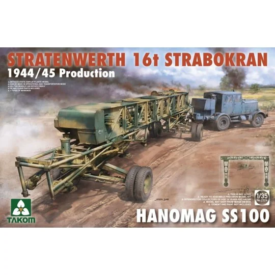 Stratenwerth 16t Strabokran 1944/45 Production & Hanomag ss100 - Ta...