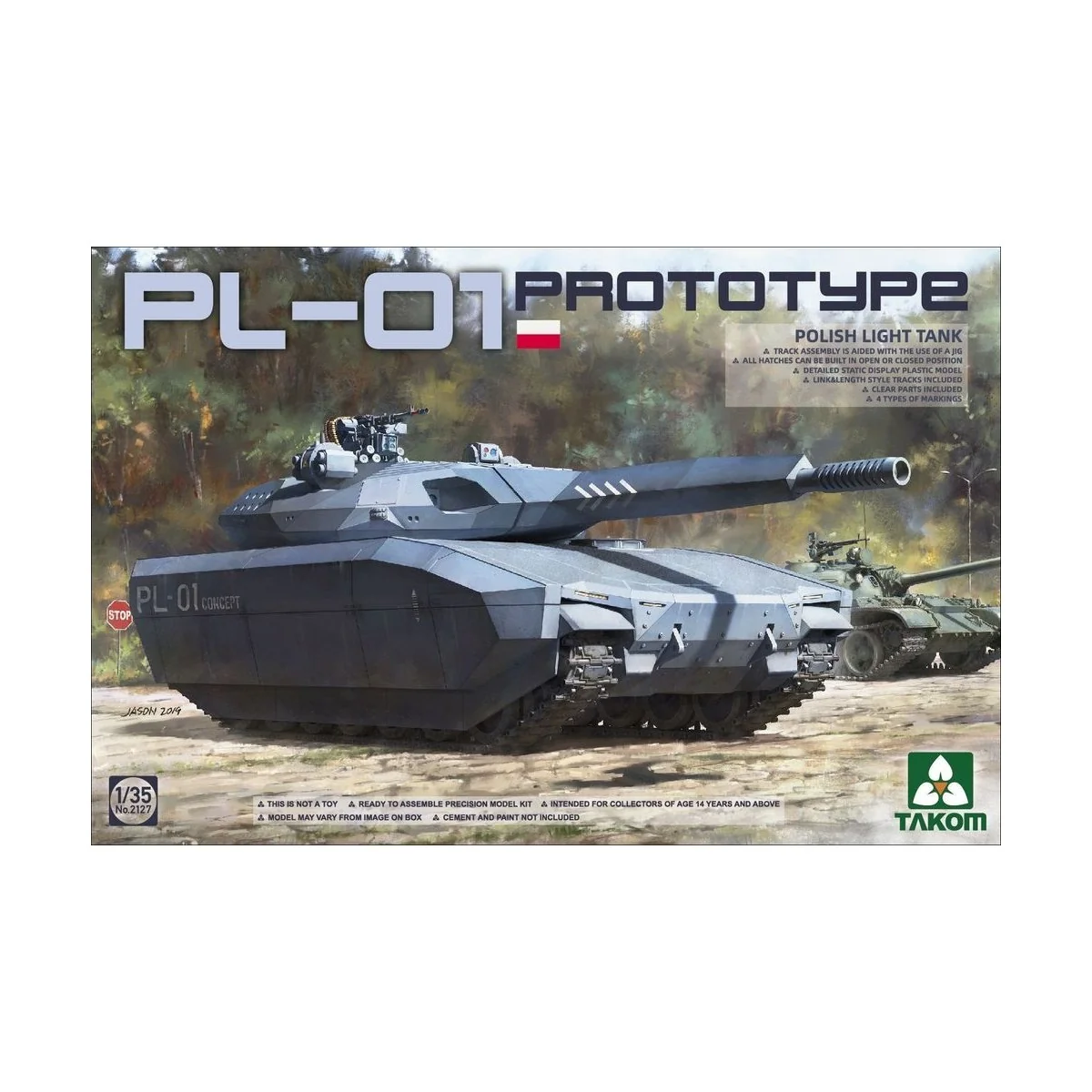 Polish PL-01 Prototype light tank, 1/35 - Takom TAK2127 Polish PL-01 Prototype light tank, 1/35 - Takom TAK2127