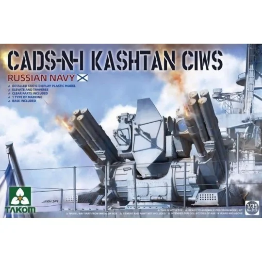 Russian Navy CADS-N-1 Kashtan CIWS, 1/35 - Takom TAK2128 Russian Navy CADS-N-1 Kashtan CIWS, 1/35 - Takom TAK2128