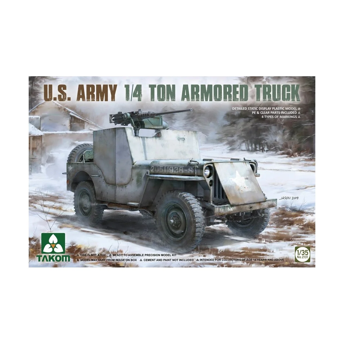 U.S. Army 1/4 ton armored  truck - Takom TAK2131