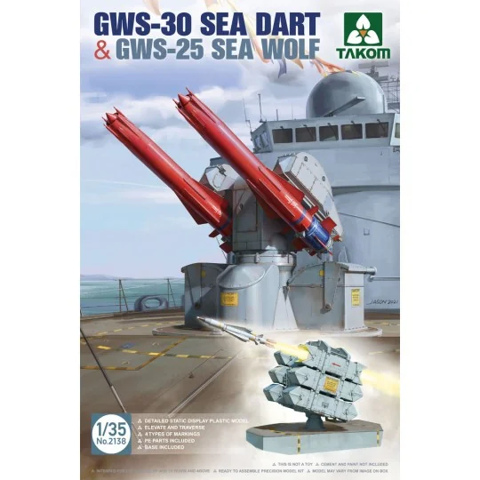 GWS-30 SEA DART & GWS-25 SEA WOLF, 1/35 - Takom TAK2138