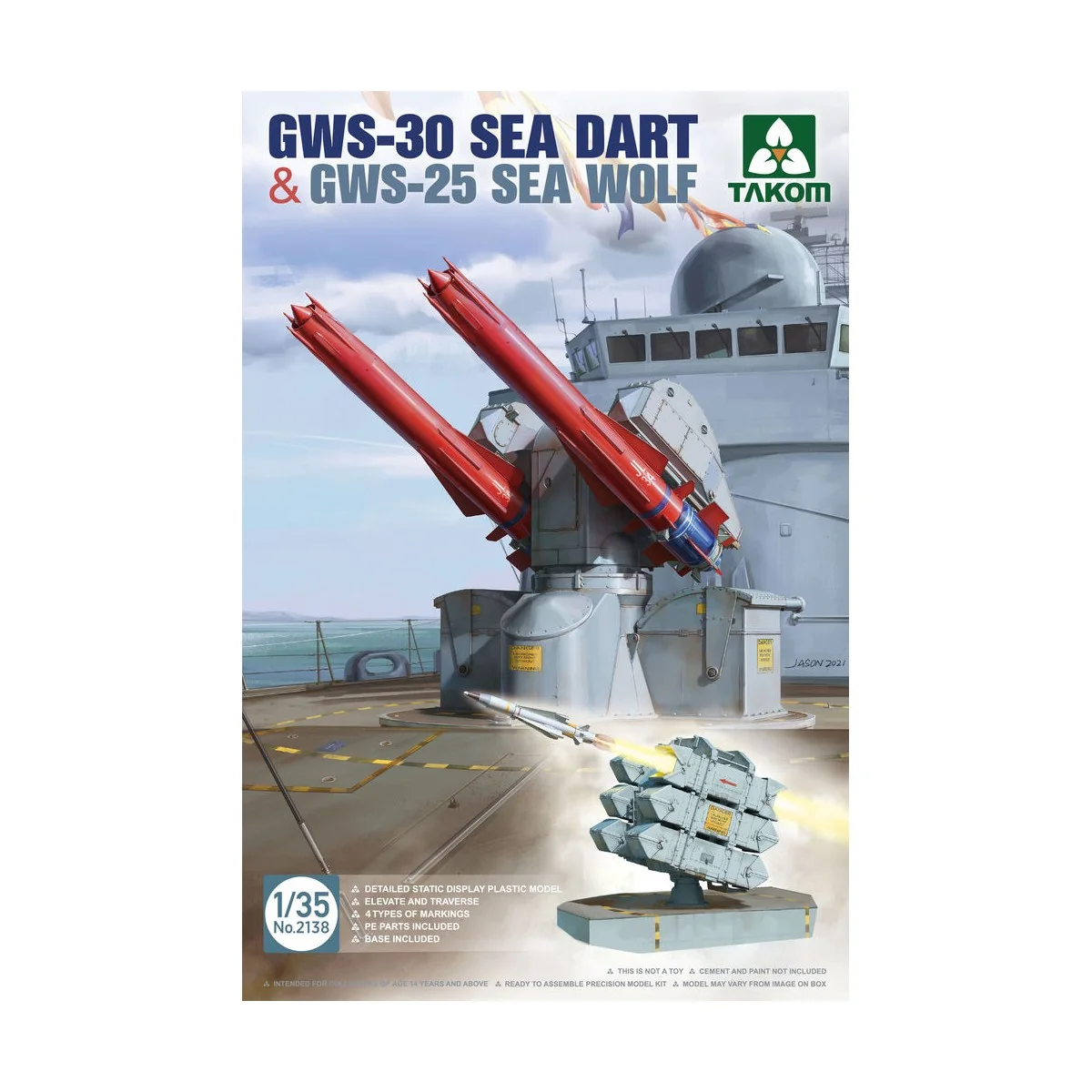 GWS-30 SEA DART & GWS-25 SEA WOLF, 1/35 - Takom TAK2138
