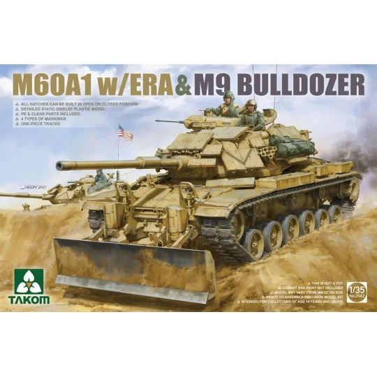 M60A1 w/ERA&M9 BULLDOZER - Takom TAK2142