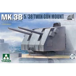 MK.38 5''/38 TWIN GUN MOUNT (Metal barrel), 1/35 - Takom TAK2146