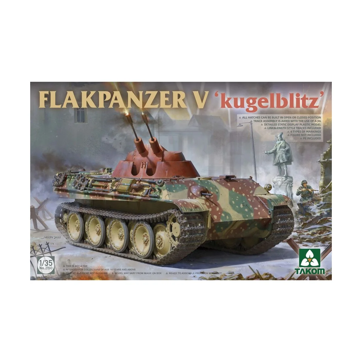 FLAKPANZER V 'kugelblitz', 1/35 - Takom TAK2150