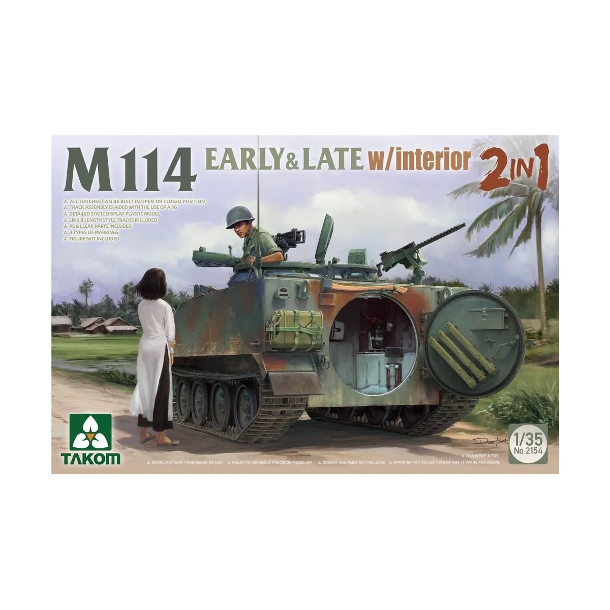 M114 EARLY & LATE w/interior 2in1 - Takom TAK2154