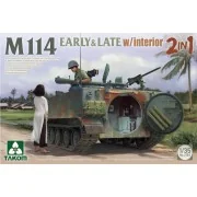 M114 EARLY & LATE w/interior 2in1, 1/35 - Takom TAK2154