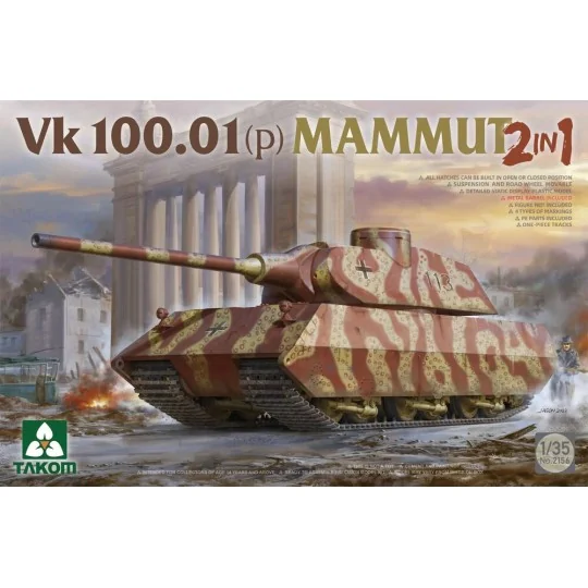 Vk 100.01(p) MAMMUT 2 in 1, 1/35 - Takom TAK2156