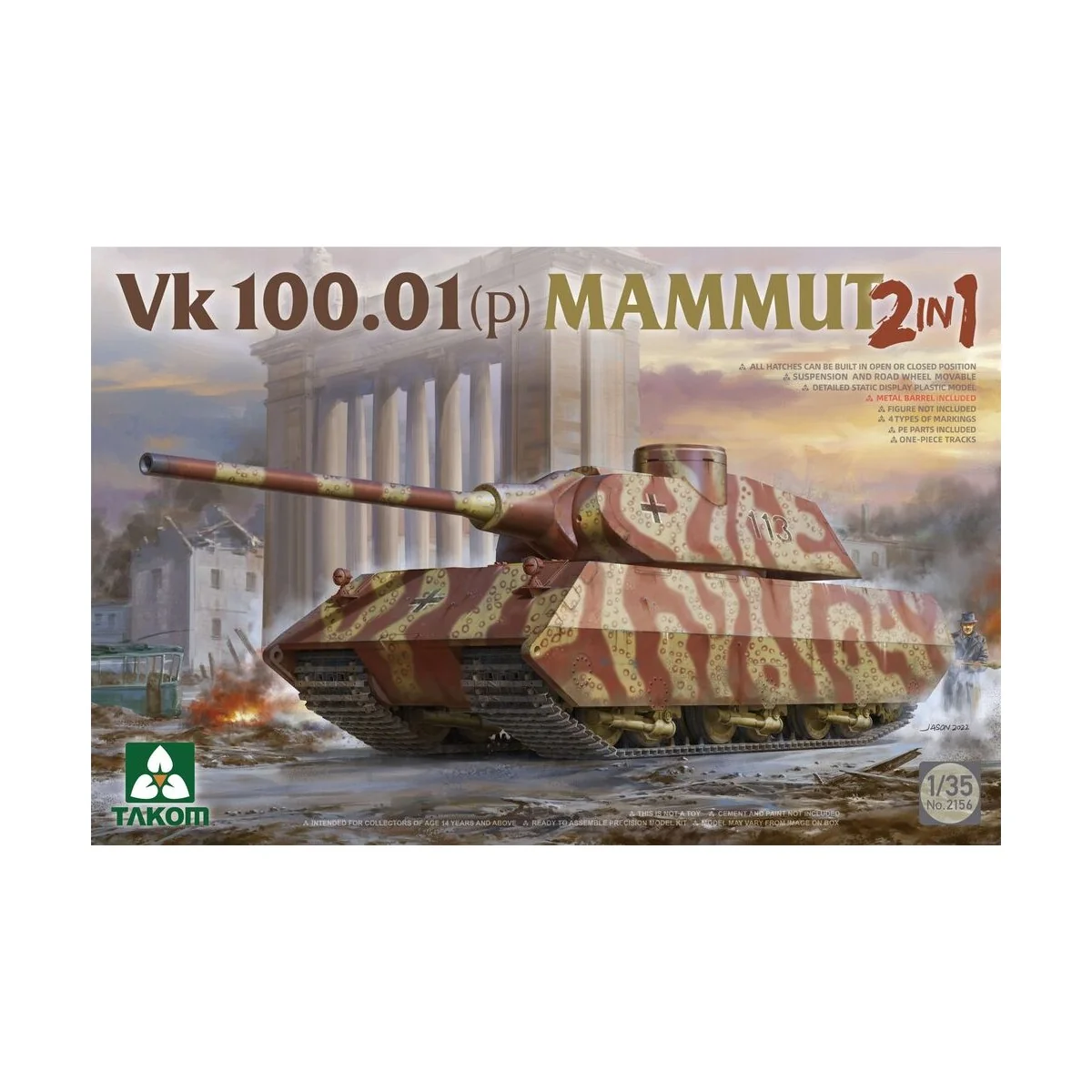 Vk 100.01(p) MAMMUT 2 in 1 - Takom TAK2156