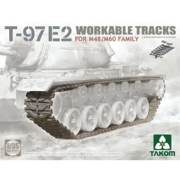 T-97E2 WORKABLE TRACKS FOR M48/M60 FAMILY - Takom TAK2163