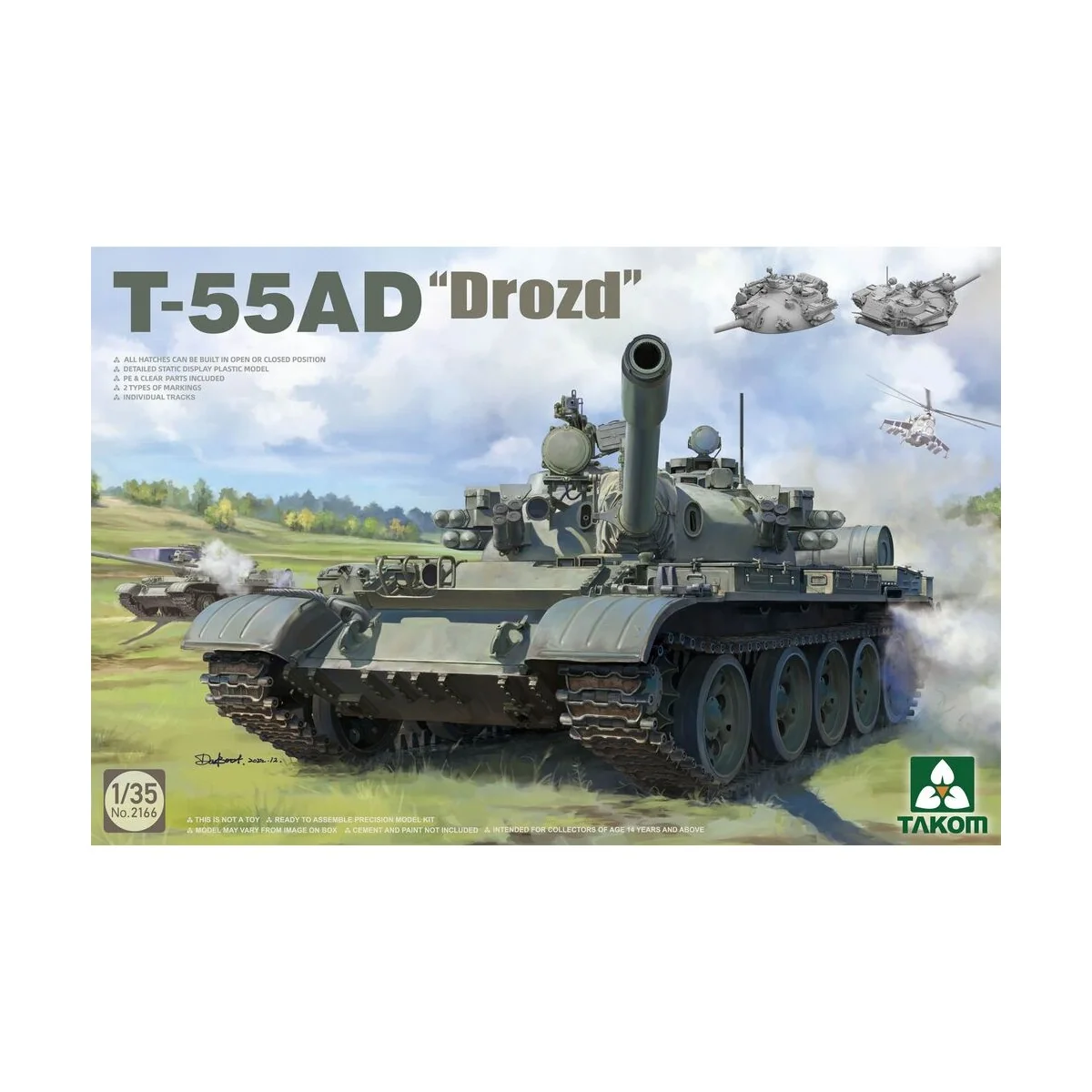 T-55AD "Drozd, 1/35 - Takom TAK2166 T-55AD "Drozd, 1/35 - Takom TAK2166