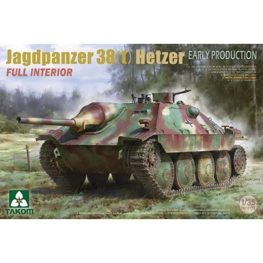 Jagdpanzer 38(t) Hetzer EARLY PRODUCTION w/FULL INTERIOR, 1/35 - Ta... Jagdpanzer 38(t) Hetzer EARLY PRODUCTION w/FULL INTERIOR, 1/35 - Ta...