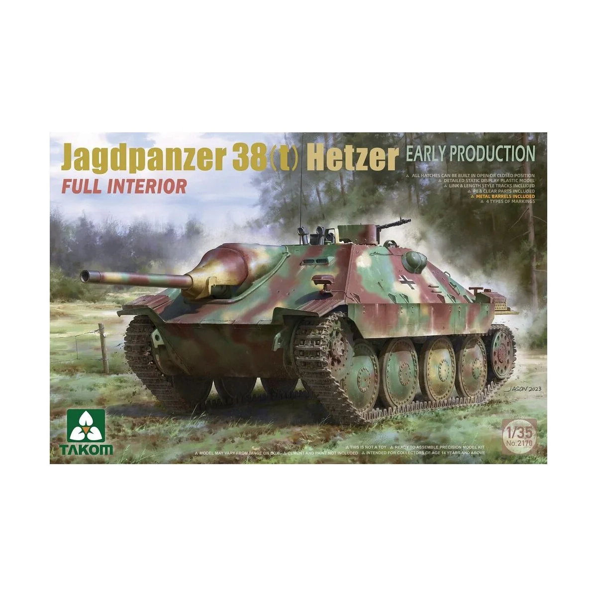 Jagdpanzer 38(t) Hetzer EARLY PRODUCTION w/FULL INTERIOR, 1/35 - Ta... Jagdpanzer 38(t) Hetzer EARLY PRODUCTION w/FULL INTERIOR, 1/35 - Ta...