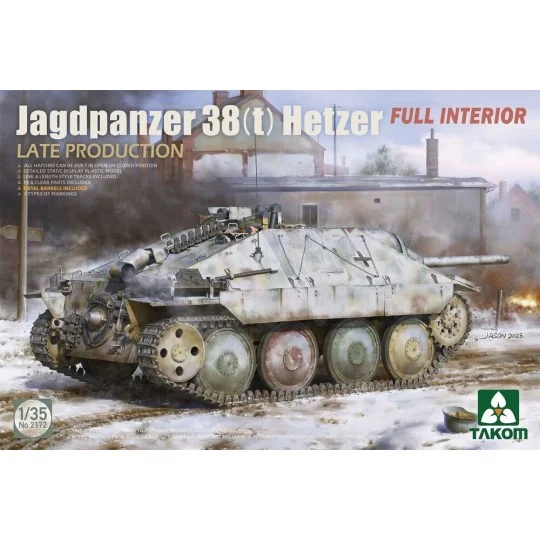 Jagdpanzer 38(t) Hetzer LATE PRODUCTION w/FULL INTERIOR, 1/35 - Tak... Jagdpanzer 38(t) Hetzer LATE PRODUCTION w/FULL INTERIOR, 1/35 - Tak...