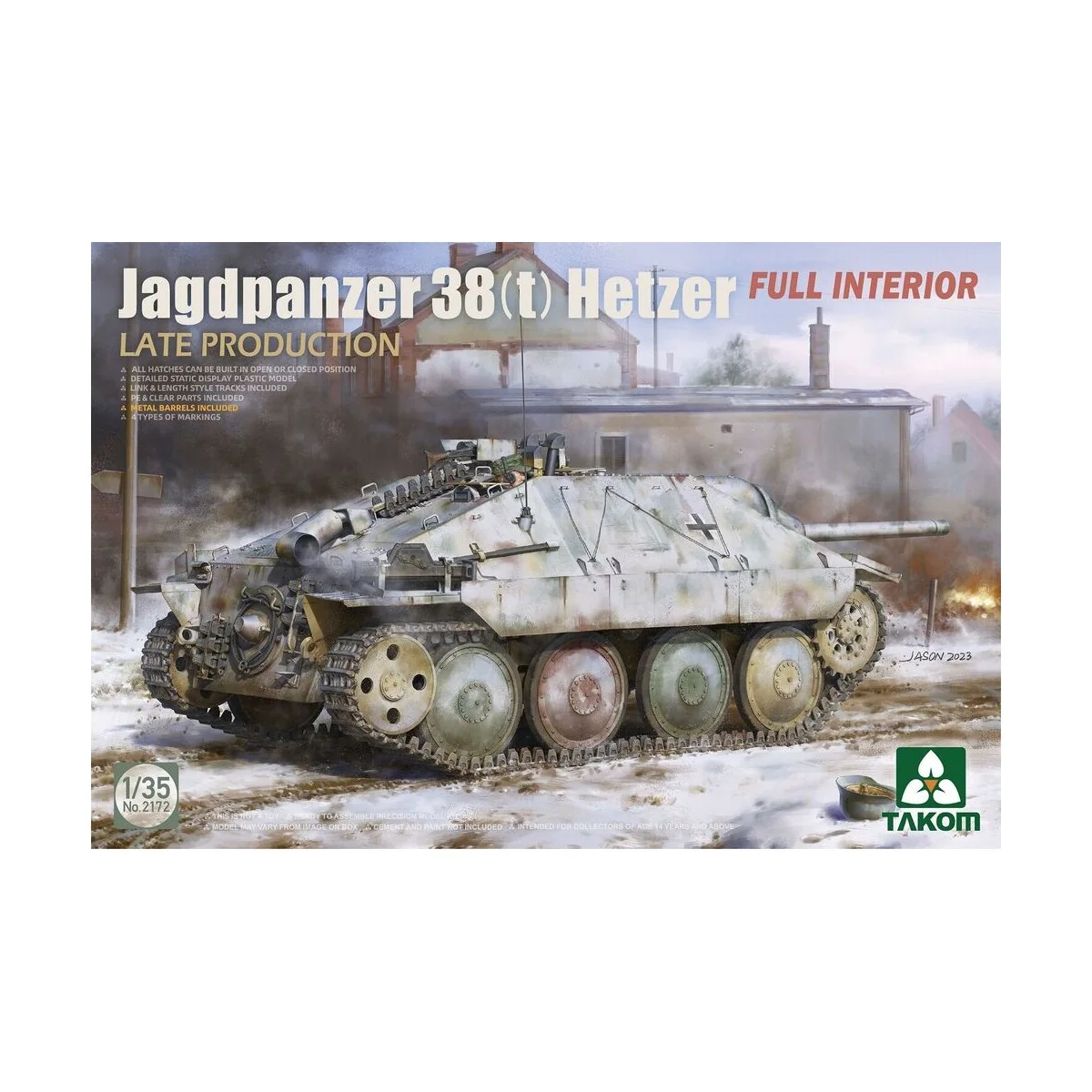 Jagdpanzer 38(t) Hetzer LATE PRODUCTION w/FULL INTERIOR, 1/35 - Tak... Jagdpanzer 38(t) Hetzer LATE PRODUCTION w/FULL INTERIOR, 1/35 - Tak...