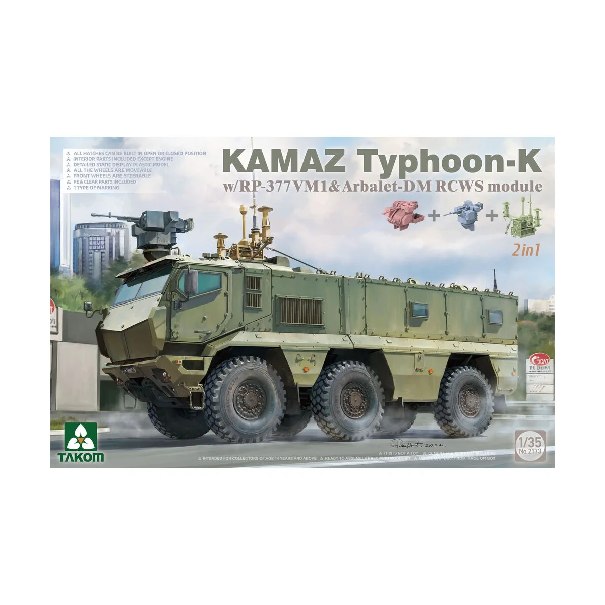 Kamaz Typhoon-K w/RP-377VM1 & Arbalet-DM RCWS Module 2in1, 1/35 - T...