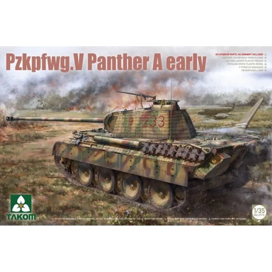 Pzkpfwg.V Panther A early, 1/35 - Takom TAK2174 Pzkpfwg.V Panther A early, 1/35 - Takom TAK2174